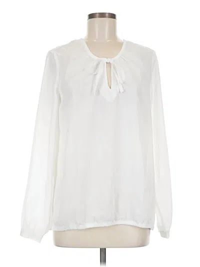 Pre-owned Assorted Brands Long Sleeve Blouse In White