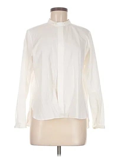 Pre-owned Assorted Brands Long Sleeve Blouse In White