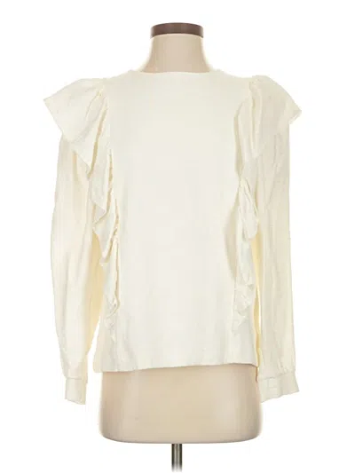 Pre-owned Assorted Brands Long Sleeve Blouse In White