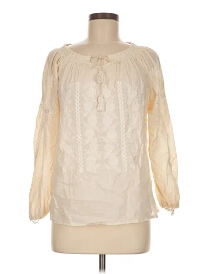 Pre-owned Assorted Brands Long Sleeve Blouse In White
