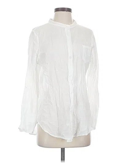 Pre-owned Assorted Brands Long Sleeve Blouse In White