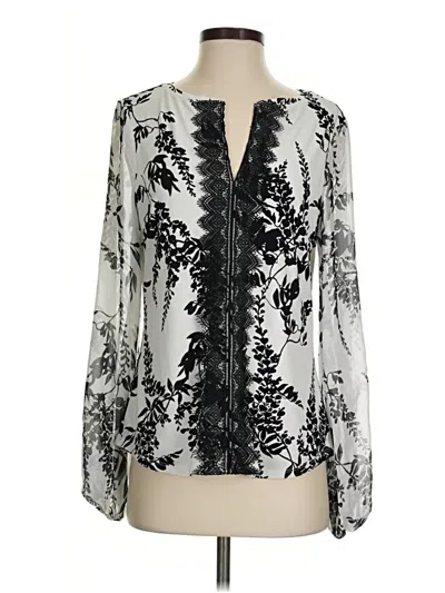 Pre-owned Assorted Brands Long Sleeve Blouse In White