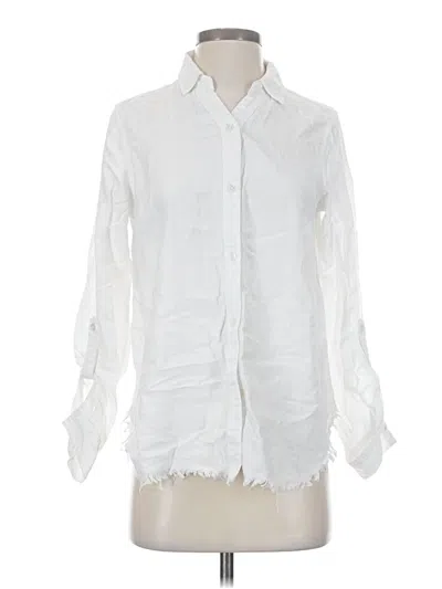 Pre-owned Assorted Brands Long Sleeve Blouse In White