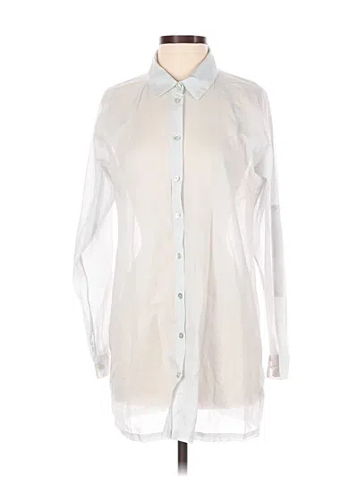 Pre-owned Assorted Brands Long Sleeve Blouse In White