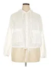Assorted Brands Long Sleeve Blouse In White