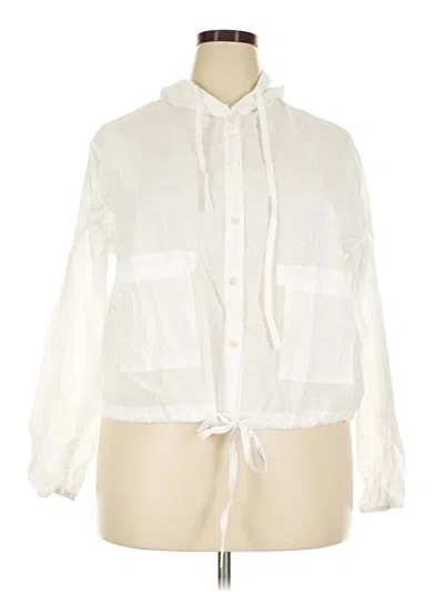 Assorted Brands Long Sleeve Blouse In White