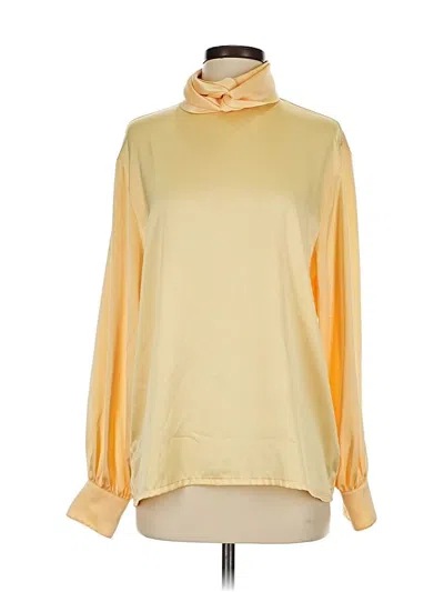 Pre-owned Assorted Brands Long Sleeve Blouse In Yellow