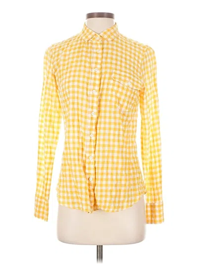 Pre-owned Assorted Brands Long Sleeve Blouse In Yellow