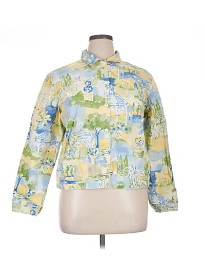 Pre-owned Assorted Brands Long Sleeve Blouse In Yellow