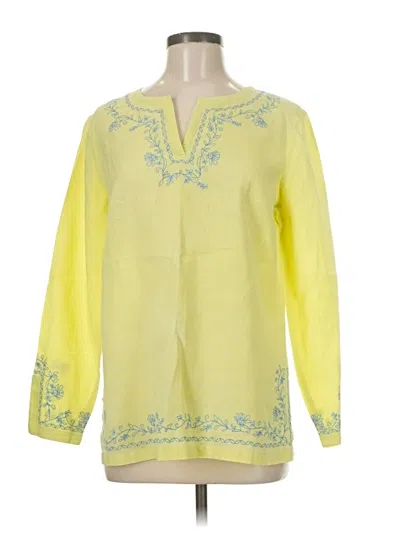 Pre-owned Assorted Brands Long Sleeve Blouse In Yellow