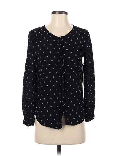 Pre-owned Assorted Brands Long Sleeve Button Down Shirt In Black