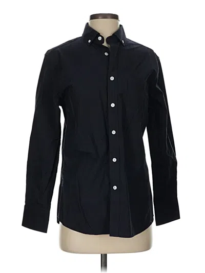 Pre-owned Assorted Brands Long Sleeve Button Down Shirt In Black