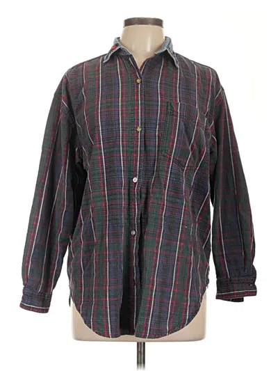 Pre-owned Assorted Brands Long Sleeve Button Down Shirt In Black