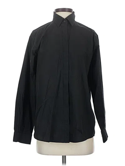 Pre-owned Assorted Brands Long Sleeve Button Down Shirt In Black