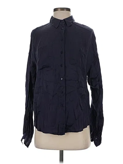 Pre-owned Assorted Brands Long Sleeve Button Down Shirt In Black