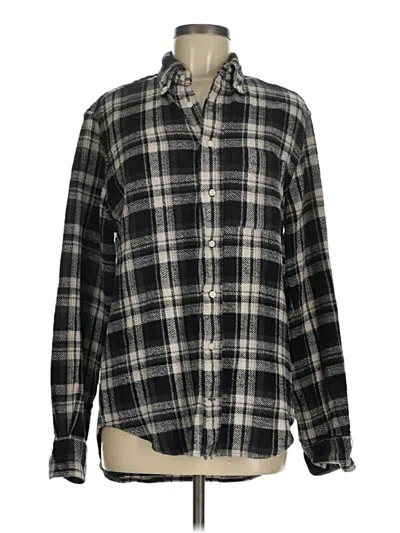 Pre-owned Assorted Brands Long Sleeve Button Down Shirt In Black