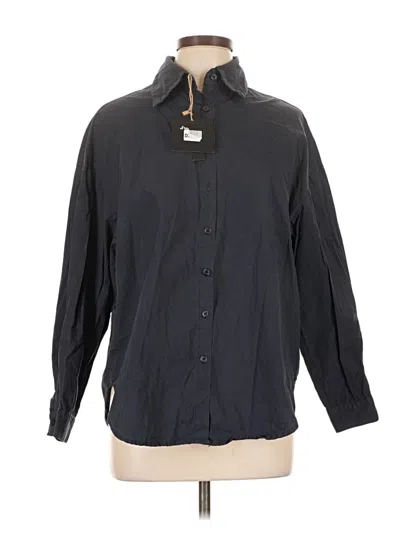 Pre-owned Assorted Brands Long Sleeve Button Down Shirt In Black