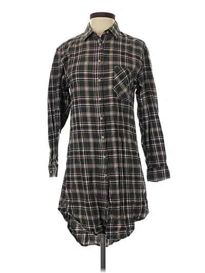 Pre-owned Assorted Brands Long Sleeve Button Down Shirt In Black