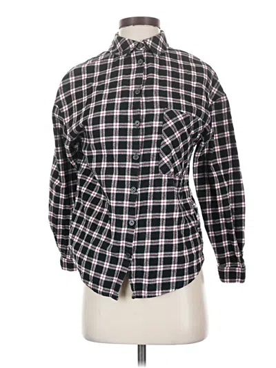 Pre-owned Assorted Brands Long Sleeve Button Down Shirt In Black