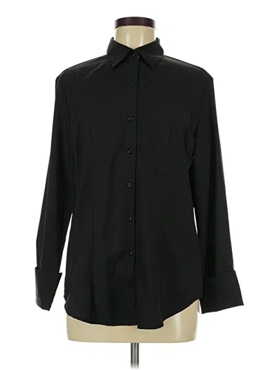 Pre-owned Assorted Brands Long Sleeve Button Down Shirt In Black