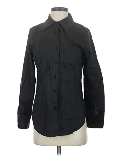 Pre-owned Assorted Brands Long Sleeve Button Down Shirt In Black