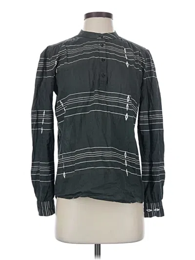 Pre-owned Assorted Brands Long Sleeve Button Down Shirt In Black
