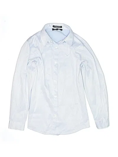 Pre-owned Assorted Brands Kids' Long Sleeve Button Down Shirt In Blue