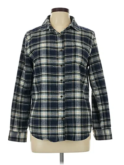 Pre-owned Assorted Brands Long Sleeve Button Down Shirt In Blue