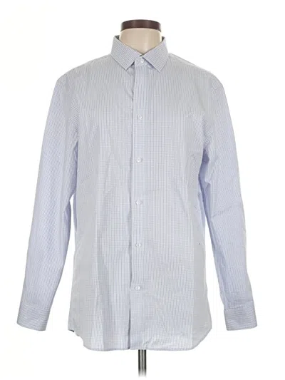 Pre-owned Assorted Brands Long Sleeve Button Down Shirt In Blue