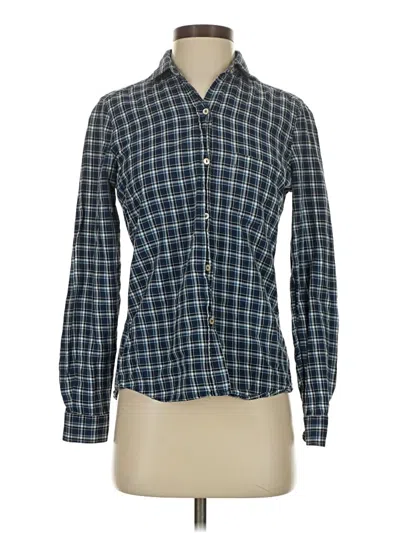 Pre-owned Assorted Brands Long Sleeve Button Down Shirt In Blue