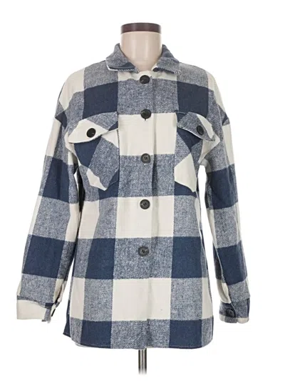 Pre-owned Assorted Brands Long Sleeve Button Down Shirt In Blue