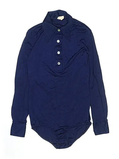 Pre-owned Assorted Brands Long Sleeve Button Down Shirt In Blue