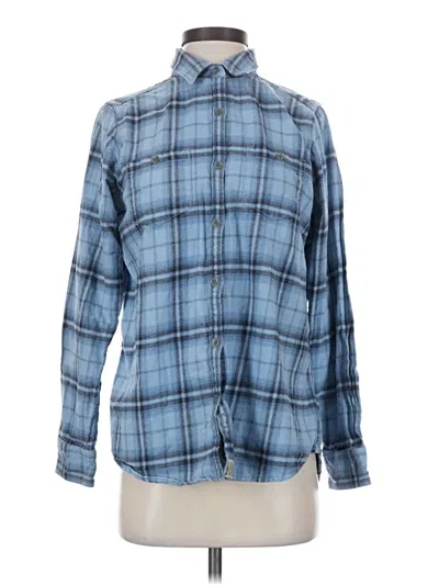 Pre-owned Assorted Brands Long Sleeve Button Down Shirt In Blue