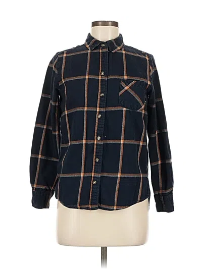 Pre-owned Assorted Brands Long Sleeve Button Down Shirt In Blue