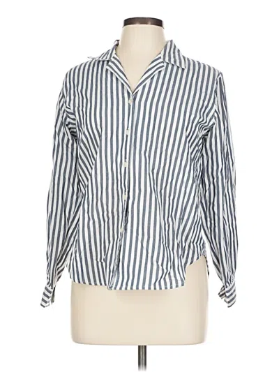 Pre-owned Assorted Brands Long Sleeve Button Down Shirt In Blue