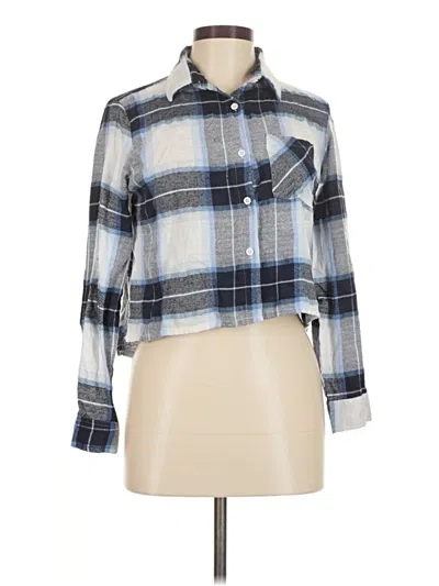Pre-owned Assorted Brands Long Sleeve Button Down Shirt In Blue