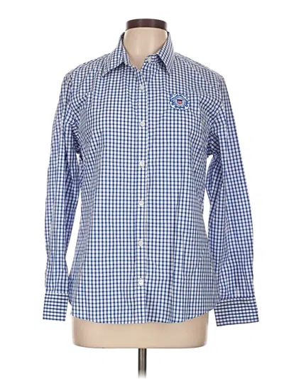 Pre-owned Assorted Brands Long Sleeve Button Down Shirt In Blue
