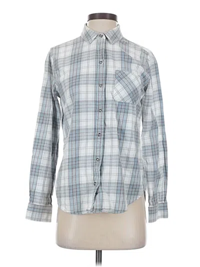Pre-owned Assorted Brands Long Sleeve Button Down Shirt In Blue