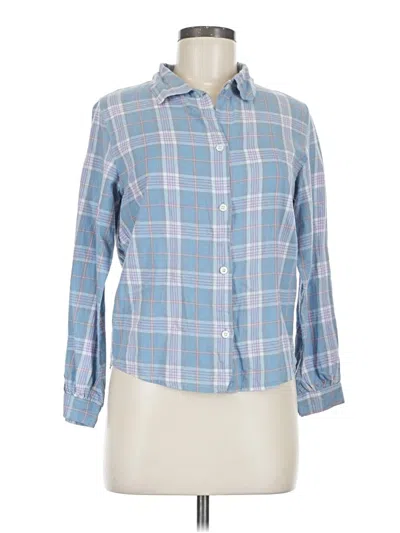 Pre-owned Assorted Brands Long Sleeve Button Down Shirt In Blue