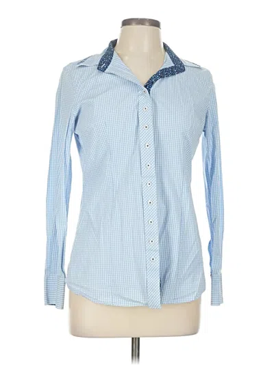 Pre-owned Assorted Brands Long Sleeve Button Down Shirt In Blue