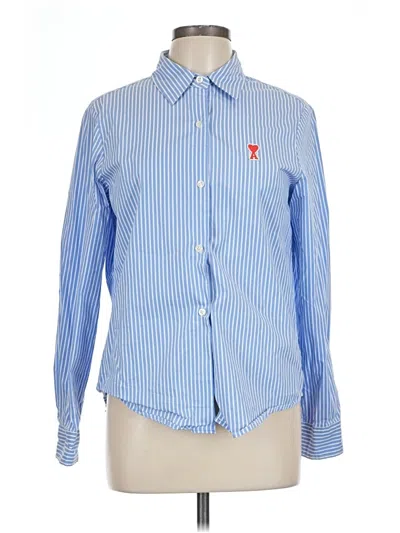 Pre-owned Assorted Brands Long Sleeve Button Down Shirt In Blue