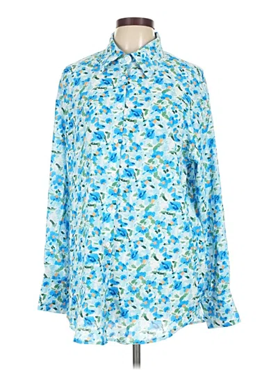 Assorted Brands Long Sleeve Button Down Shirt In Blue