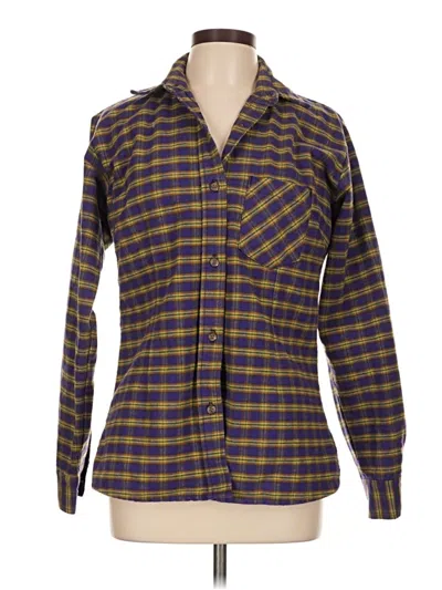 Pre-owned Assorted Brands Long Sleeve Button Down Shirt In Brown