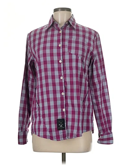 Pre-owned Assorted Brands Long Sleeve Button Down Shirt In Burgundy