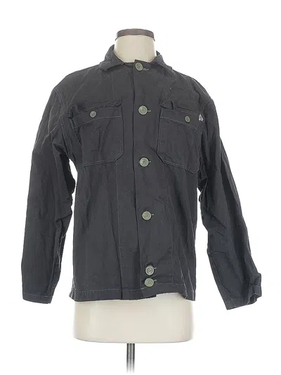 Pre-owned Assorted Brands Long Sleeve Button Down Shirt In Gray