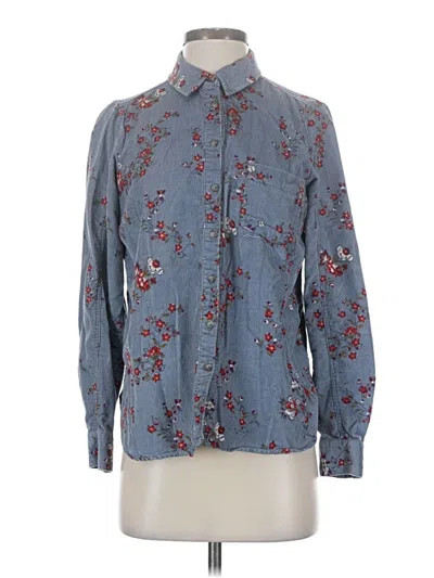Pre-owned Assorted Brands Long Sleeve Button Down Shirt In Gray