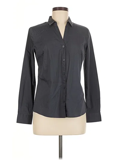 Pre-owned Assorted Brands Long Sleeve Button Down Shirt In Gray