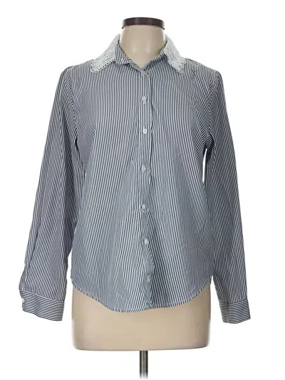 Pre-owned Assorted Brands Long Sleeve Button Down Shirt In Gray