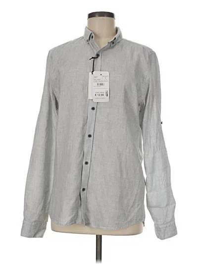Assorted Brands Long Sleeve Button Down Shirt In Gray