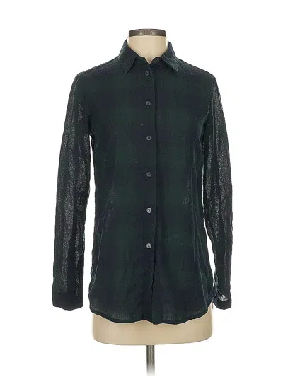 Pre-owned Assorted Brands Long Sleeve Button Down Shirt In Green